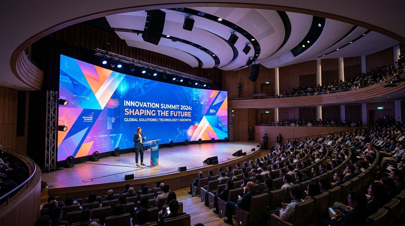Auditorium LED video wall