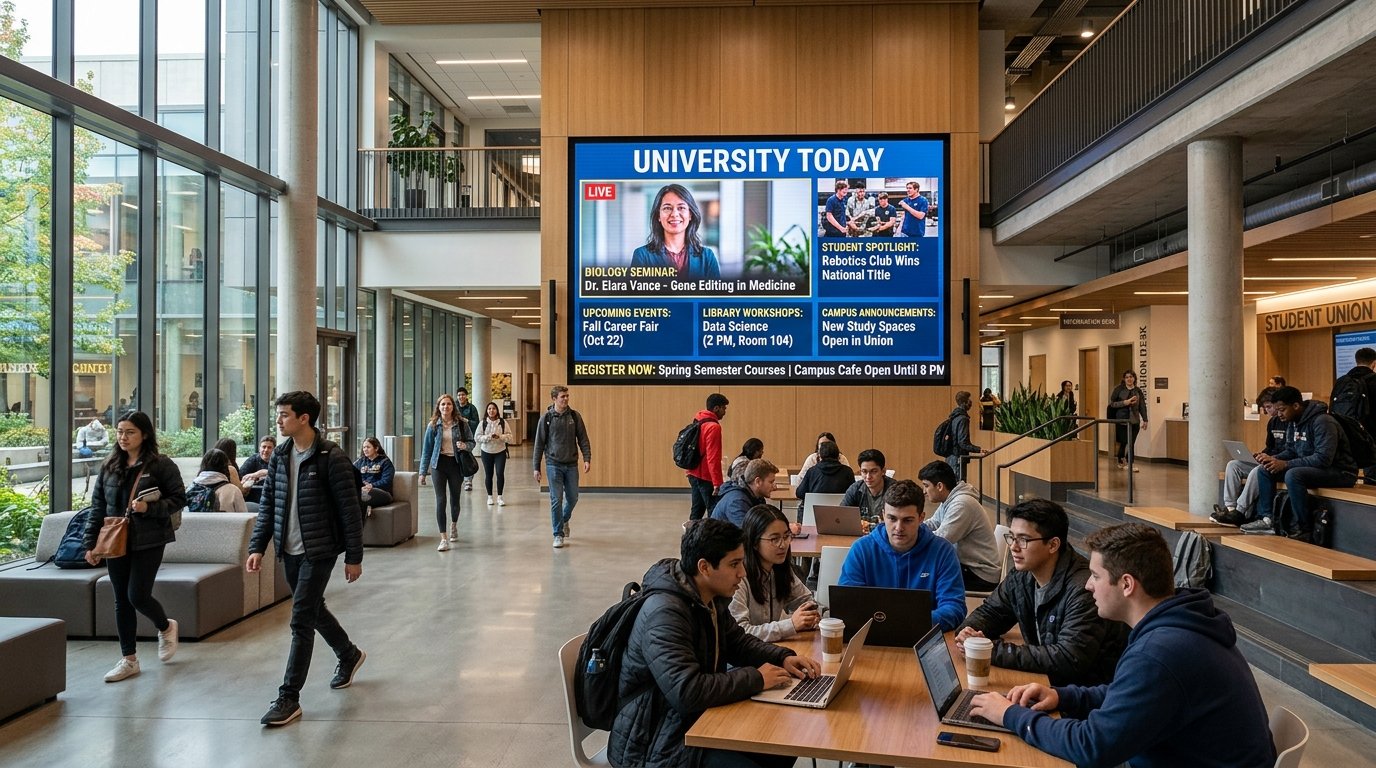 Educational institution LED video wall
